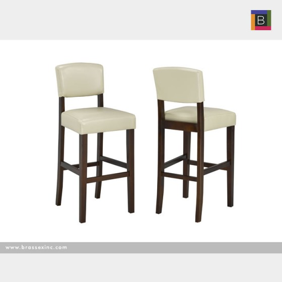 Brassex WS5422-24 BEI 24' COUNTER STOOL CREAM Set of 2