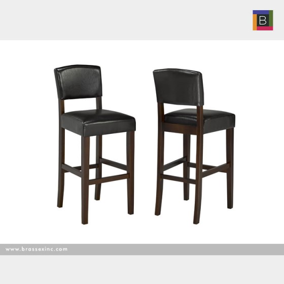 Brassex WS5422-24 BR 24' COUNTER STOOL ESPRESSO Set of 2
