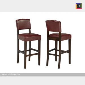 Brassex WS5422-24 RED 24' COUNTER STOOL RED Set of 2