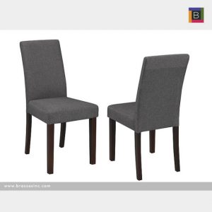 Brassex WS5641-GR DINING CHAIR, GREY Set of 2
