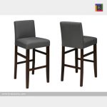 Brassex WS5411-5 GR 29' BAR STOOL GREY Set of 2