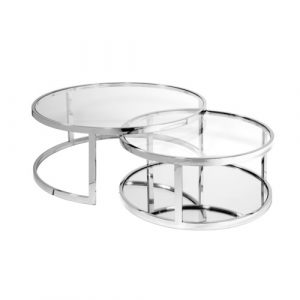 AVON Nesting Coffee Table GY-CT-509 2pc Round Nesting Table