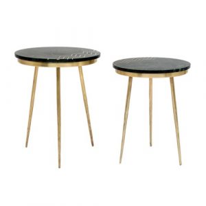 Belvin End table XC-52977 SET OF 2 GREEN MARBLE