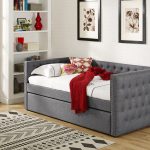 GL2216 Daybed grey Trundle bed