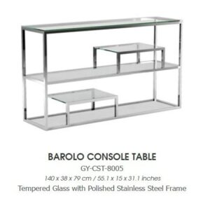 BAROLO GY-CST-8005 Polished steel console