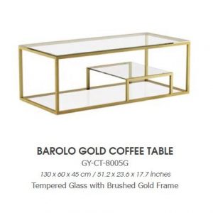 BAROLO GY-CT-8005G Brushed gold coffee