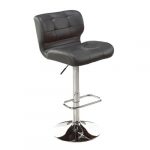 FANTA Bar Stool Faux Leather GY-1064Q Grey PU Set of 2