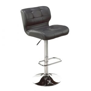FANTA Bar Stool Faux Leather GY-1064Q Grey PU Set of 2