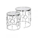 GALIO Nesting table GY-ET-8040 Polished Stainless steel
