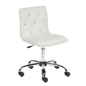 Crystal Office Chair GY-5115 White PU