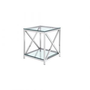 ELSA End Table GY-ET-SX0302 w/ Mirror shelf