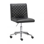 QUILTED Office Chair Faux Leather GY-1145R-5 Black PU