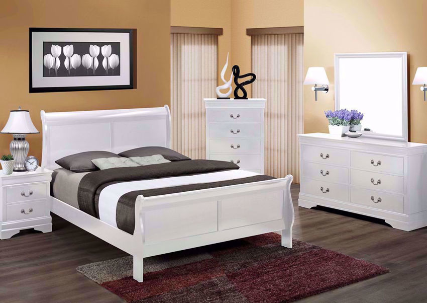 Louis Phillip White bedroom set