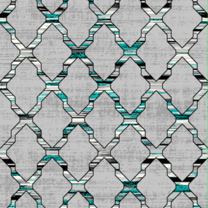 Panama-Carving G5050A-GRI-TURKUAZ Rug