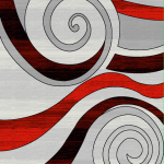 Panama-Carving G5065A-GRI-KIRMIZI Rug