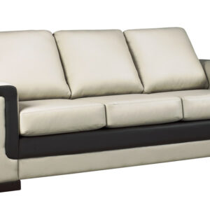 6100 Sofa Black White