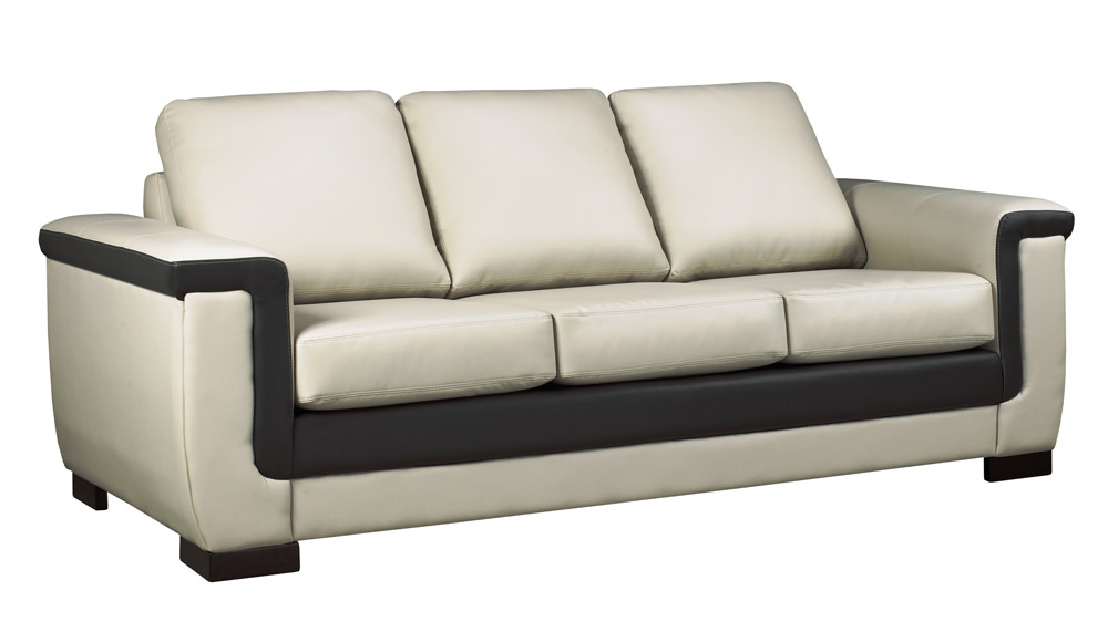 6100 Sofa Black White