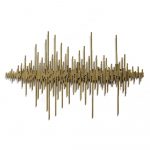Frequency Wall Art – Gold