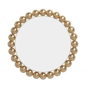 Bead Mirror - Gold