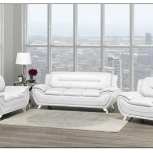 Speedy White 3pcs Sofa Set