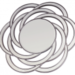 Full Moon Wall Mirror Silver