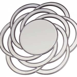 Full Moon Wall Mirror Silver