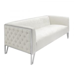 Matrin Ivory Fabric Sofa
