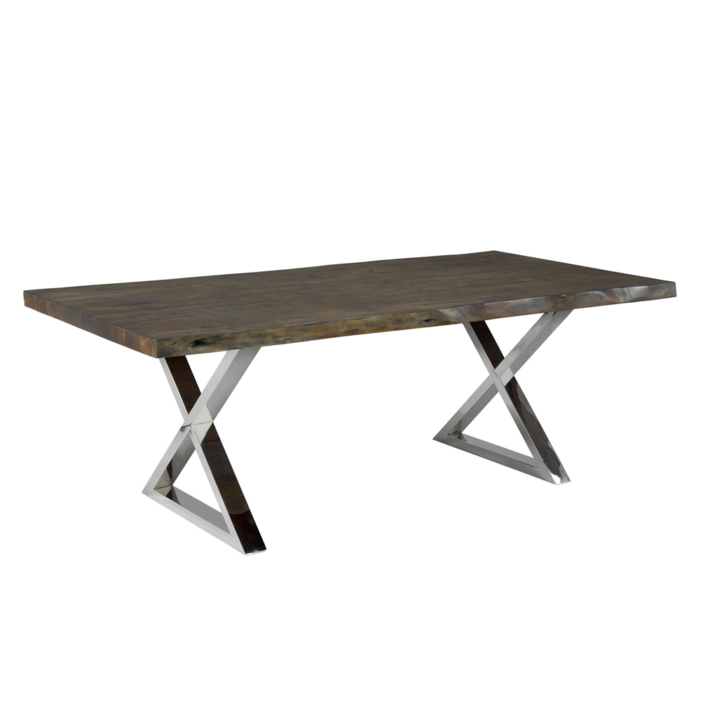 Organic Live Edge Dining Table 84″