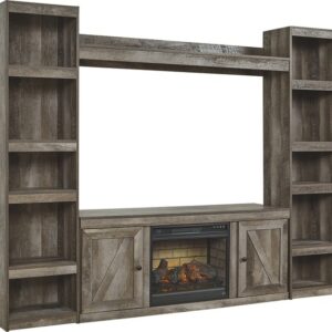 Wynnlow 4-Piece Entertainment Center with Electric Fireplace