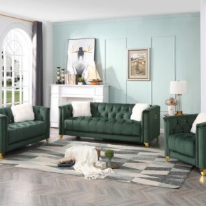 RUSSELL (#1125) - Green Sofa