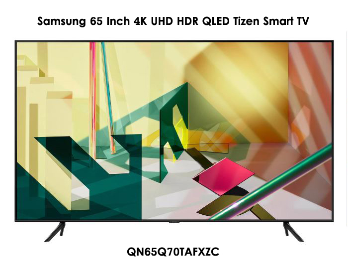 Samsung 65" 4K UHD HDR QLED Tizen Smart TV (QN65Q70TAFXZC)