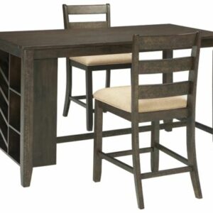 Rokane Counter Height Dining Table and 2 Barstools
