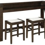 Hallishaw Counter Height Dining Table and 2 Barstools