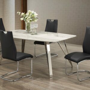 4052 5-PIECE DINING SET - BLACK