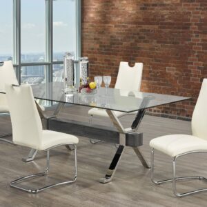 4031 5-PIECE DINING SET - WHITE