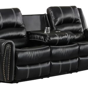 KFOA2526 RECLINER SOFA BLACK
