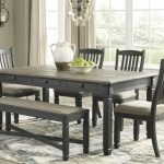 Tyler Creek Dining Table and 4 Chairs and Bench