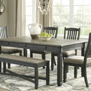 Tyler Creek Dining Table and 4 Chairs and Bench