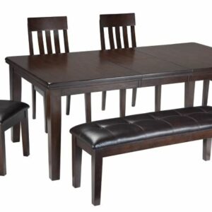 Haddigan Dining Table and 4 Chairs and Bench
