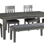Hallanden Dining Table and 4 Chairs and Bench