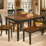 Owingsville Dining Table and 4 Chairs and Bench